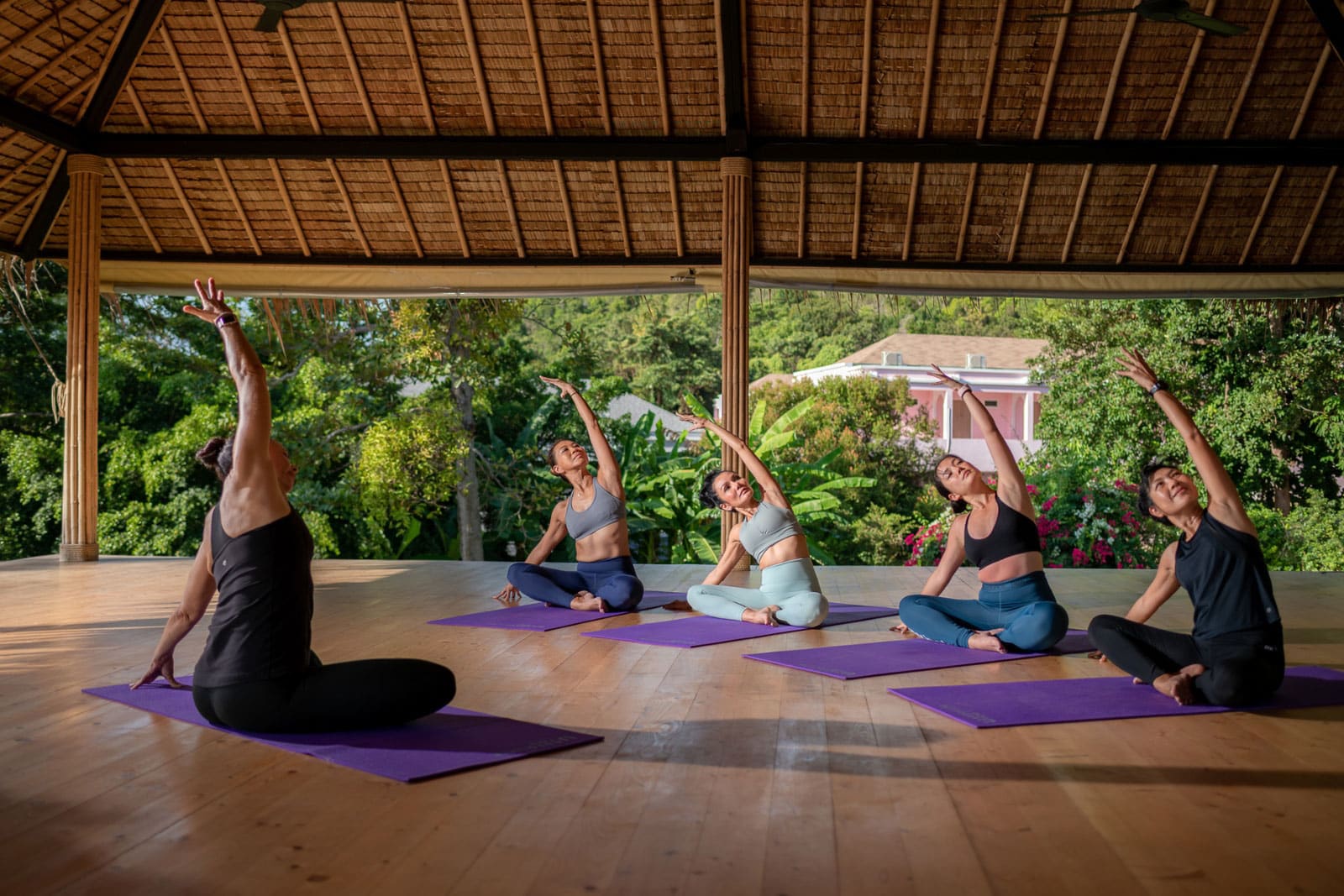 Pilates workout in Thailand Resort 2024